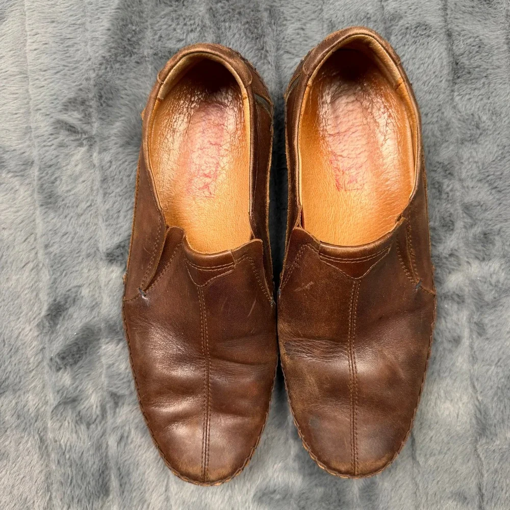 Pikolinos San Lorenzo Brown Leather Slip On Loafers Mens Size 43 10896